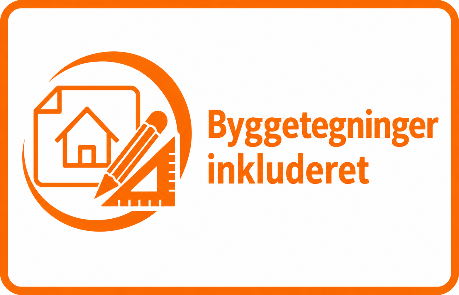 Byggetegninger inkluderet logo - Oksb�l Savv�rk - Logo betyder at der medf�lger bygge tegninger til projektet 