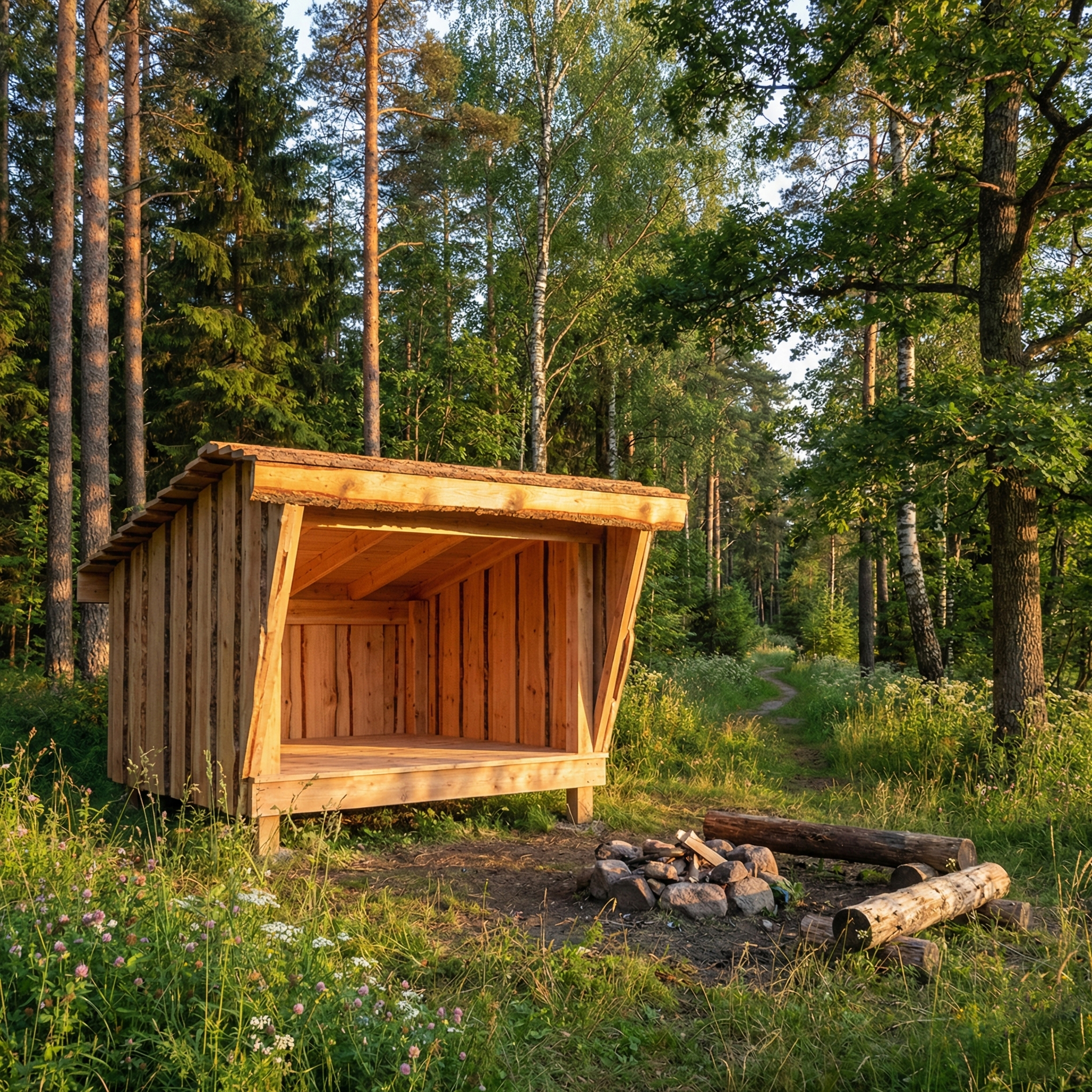 shelter i skoven - Oksbøl Savværk