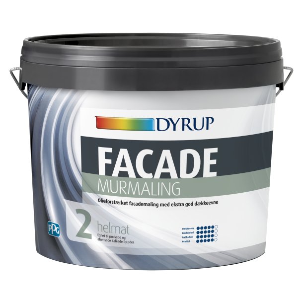 Dyrup Facade-Murmaling hvid 4,5 L