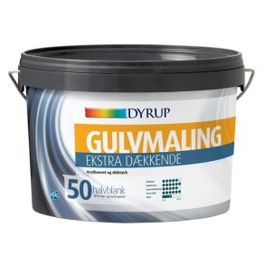 Dyrup gulvmaling eks dk. hvid 0,75
