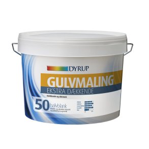 Dyrup gulvmaling eks dk. hvid 2,25