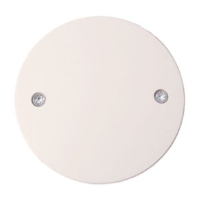 Blnddksel for rosetmateriel, hvid