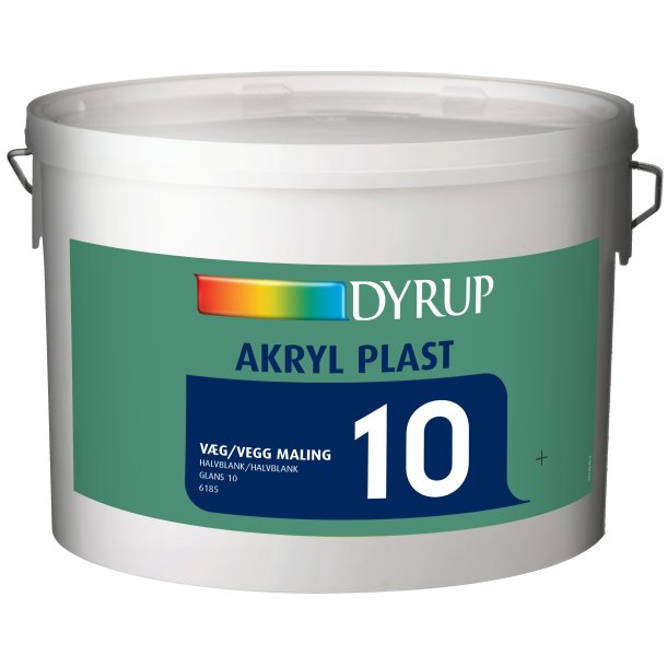Akryl plast maling vg10 hvid 10L