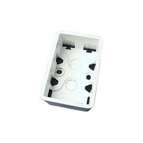 Underlag pbygning f/stikkontakt hvid