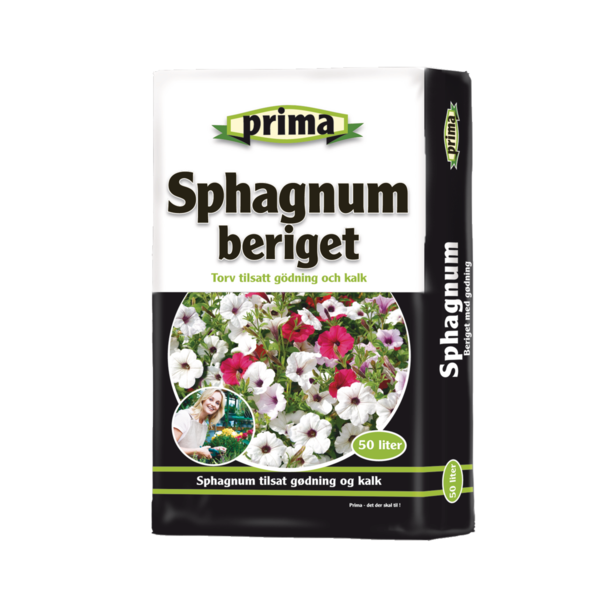 PRIMA Sphagnum Beriget  , 50 l.