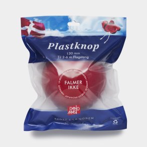 Rd plastknop 160 mm