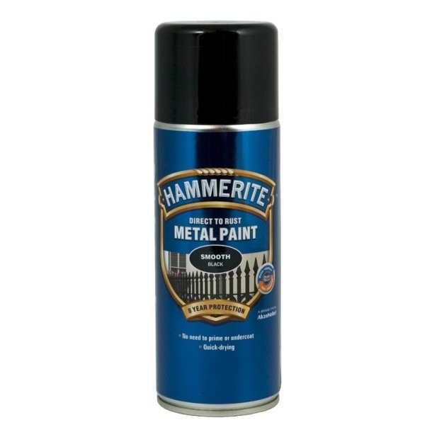 Hammerite Glat Sort Spray