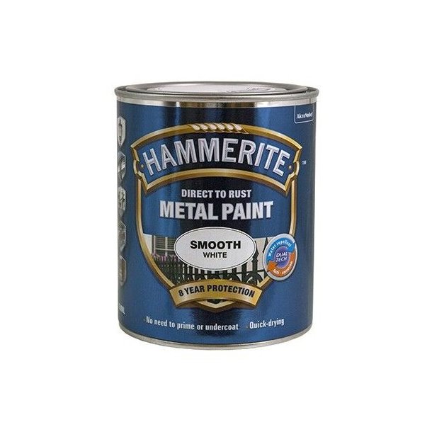 Hammerite Glat Hvid 250 ML