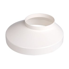 Brndkrave 75mm hvid 130mm - Plastmo