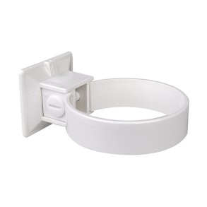 Plastrrholder 75mm hvid - Plastmo