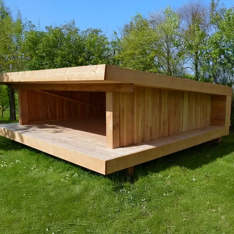 shelter bygget i douglas 