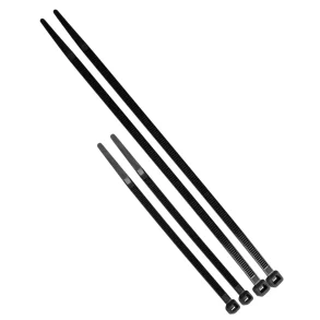 Kabelstripssortiment sort - 50 stk.