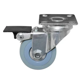 Mbelhjul 50 mm. Drejelig, brems