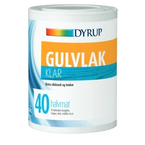 Dyrup Gulvlak 40 halvmat 0,75 l