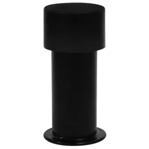 Drstop til gulv 2,5 x 7,5 cm matsort