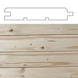 Profil brt 21x115 mm med fjer/not