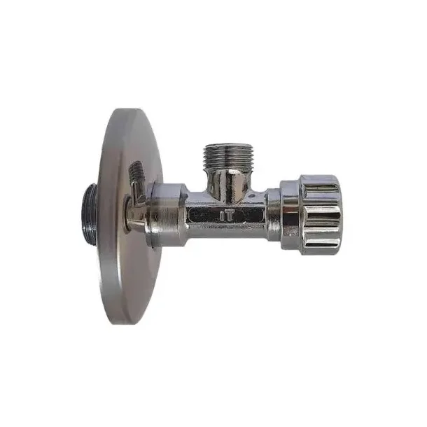Vinkelventil 1/2"x10 mm krom