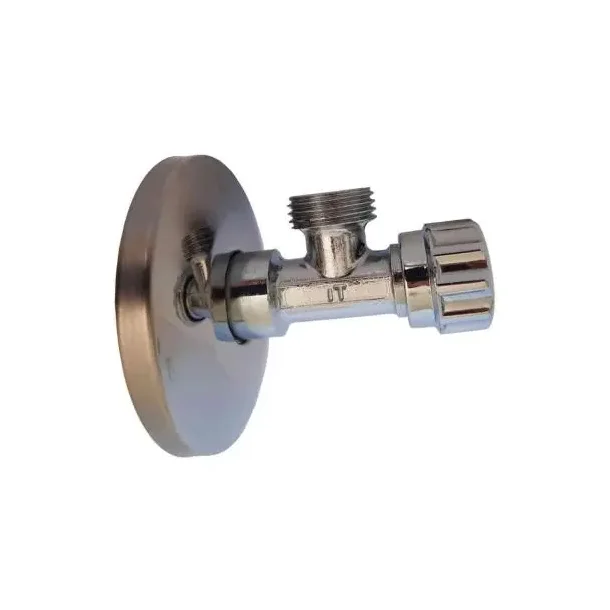 Vinkelventil 1/2"x1/2" krom