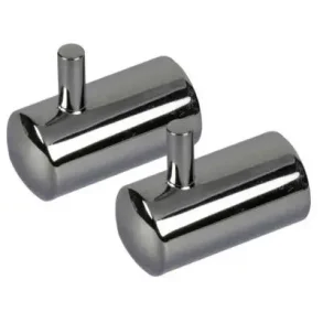 Hndkldekrog med tap 2 stk. krom - Target