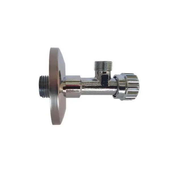 Vinkelventil lang 1/2"x 3/8" krom 