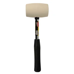 Gummihammer hvid med stlskaft - 500 g