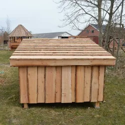 Oksbl Savvrk tilbyder forskellige strrelser af shelters, og et Mini Shelter, i dansk lrketr er en fantastisk lsning til mindre rum, som haven eller sommerhuset.