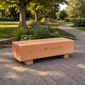 B�nk i massiv Douglas 35x350 mm - 1,2 m