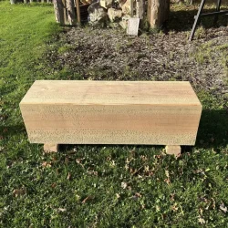 B�nk i massiv Douglas 35x350 mm - 1,2 m.