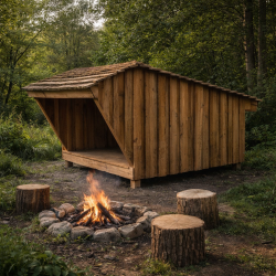 Vi i Naturen Shelter, i dansk l�rketr�