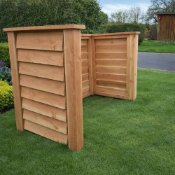 Dobbelt skraldespandsskjuler