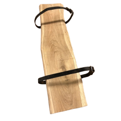 Ege hylde med stropper ca. 25x90 cm