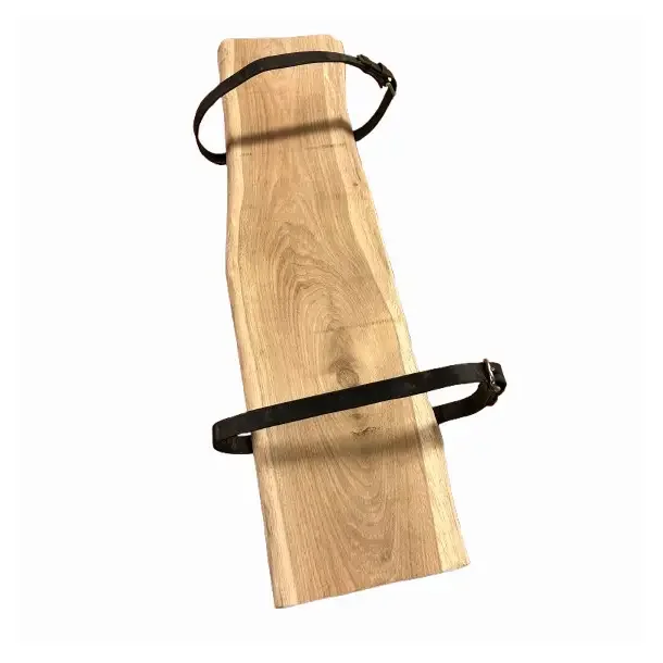 Ege hylde med stropper ca. 25x90 cm