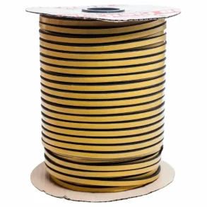 Glasbnd 4x8mm sort, pris pr meter