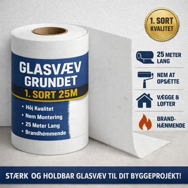 Glasv�v grundet 1. sort 25M