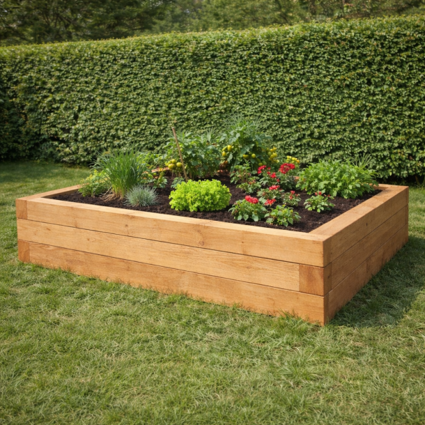 H�jbed i l�rketr� 1x2m.