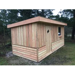 Udhus med ensidet taghldning - 11,9kvm (Byg selv)