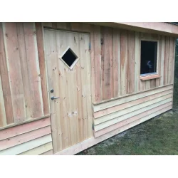 Udhus med ensidet taghldning - 11,9kvm (Byg selv)