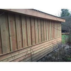 Udhus med ensidet taghldning - 11,9kvm (Byg selv)