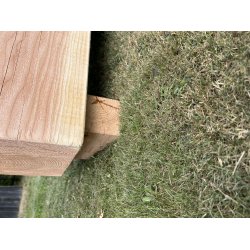 B�nk i massiv Douglas 350x350 mm - 1,2 m.