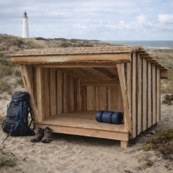 Mini Shelter, i dansk l�rketr�