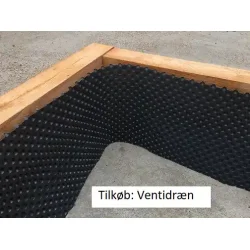 Hjbed i lrketr 1x3m. Leveres usamlet