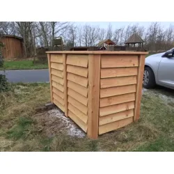 Dobbelt skraldespandsskjuler