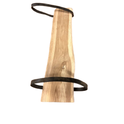 Ege hylde med stropper ca. 20x80 cm