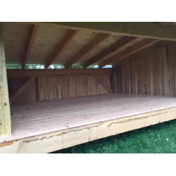 Familie shelter: Naturligt design i lrk og douglas tr