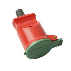 Forlngerled F8 med jord rd/grn *VB*