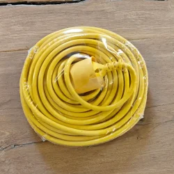 Hobbykabelst u/jord 10m gul