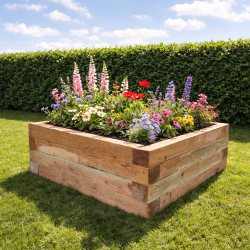 H�jbed i l�rketr� 1x1m. Leveres usamlet