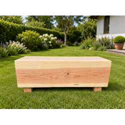 B�nk i massiv Douglas 350x350 mm - 1,2 m.
