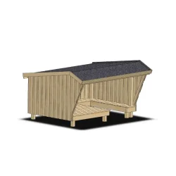 Oplev det perfekte fristed med vores ekstra store handicapvenlige Famileshelter, der kombinerer rummelighed og stil.