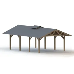 Ingen Trykimprgneret Tr i Vores stor carport med kip – Kvalitet og Bredygtighed i Fokus